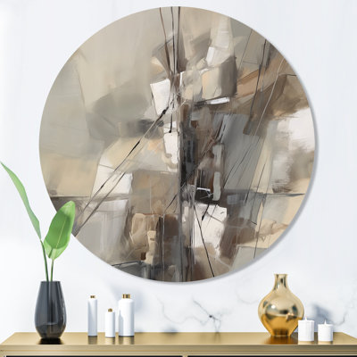 «Abstract Design Shapes I» sur impression métallique
