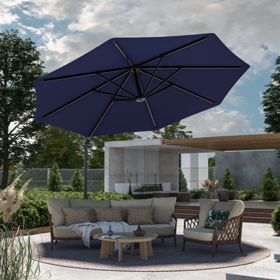Shandice 11‘ Cantilever Umbrella with Crank Lift