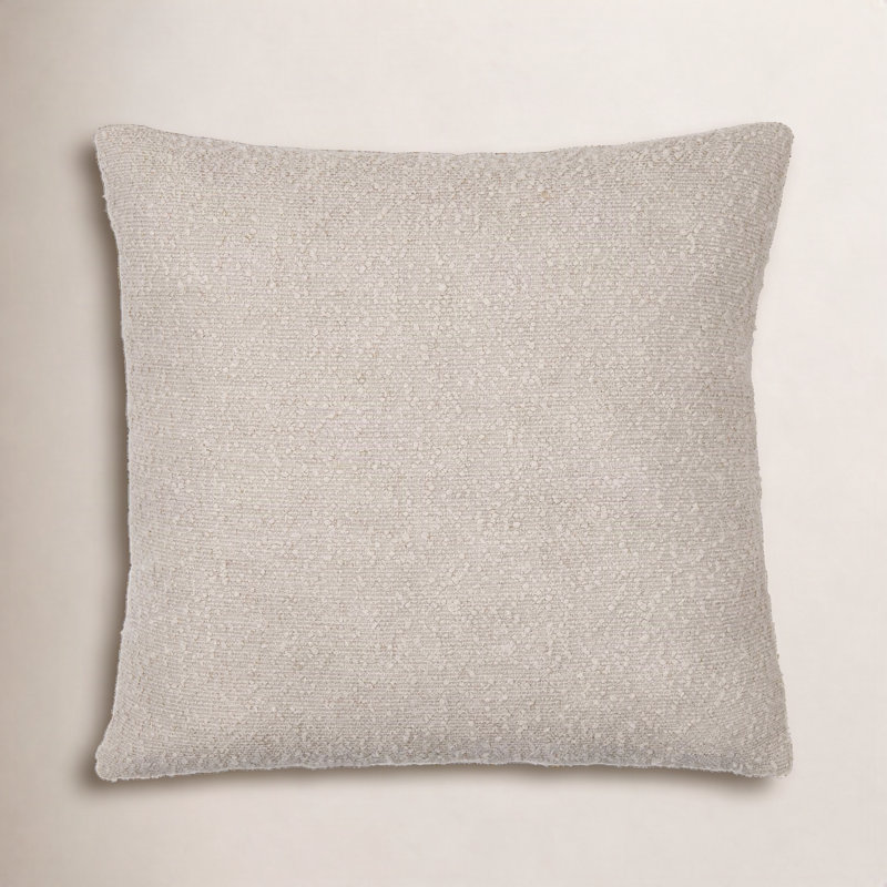 Coussin décoratif Amalfi Boucle, Bas, 22 po x 22 po, Beige