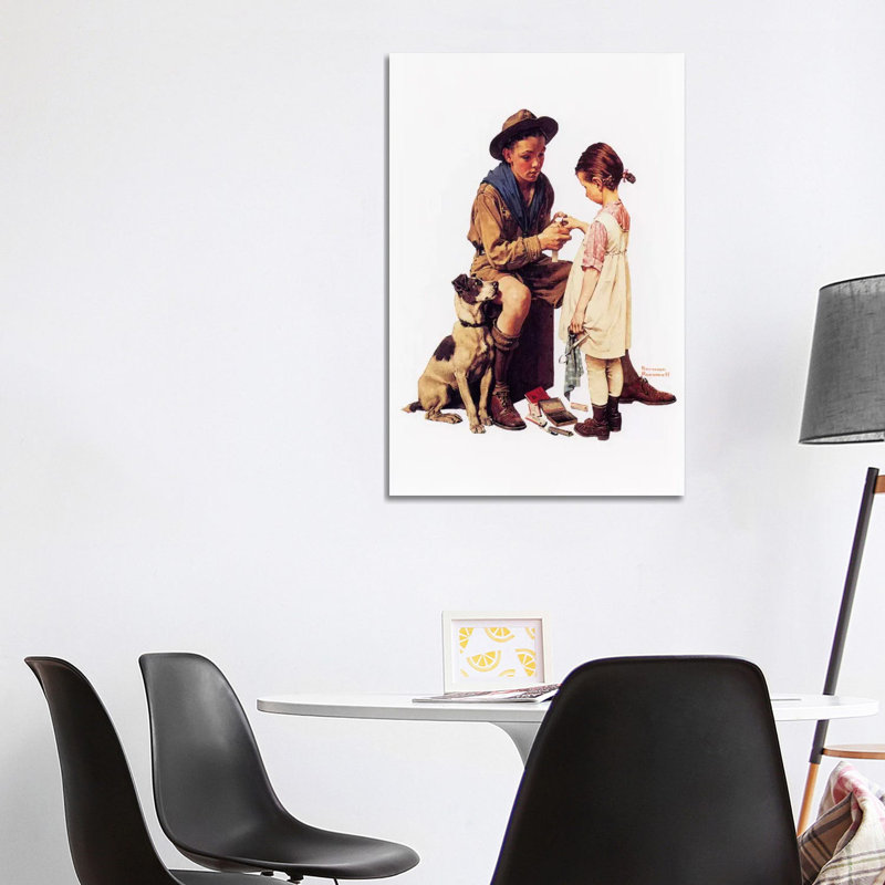 Young Doctor by Norman Rockwell - Wrapped Canvas Painting, 101.6 cm H x 66.04 cm W x 1.91 cm D