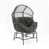 Coussin gris / cadre noir est en rupture de stock