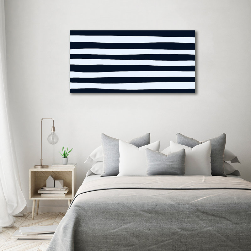 Striped Background - No Frame Print on Canvas