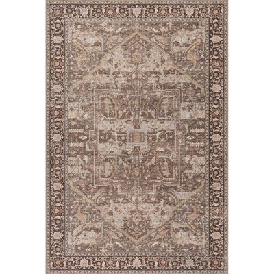 Tapis lavable en machine Phoebe Medallion