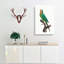 Brown-throated Parakeet by F. Levaillant - Wrapped Canvas Painting-55362036