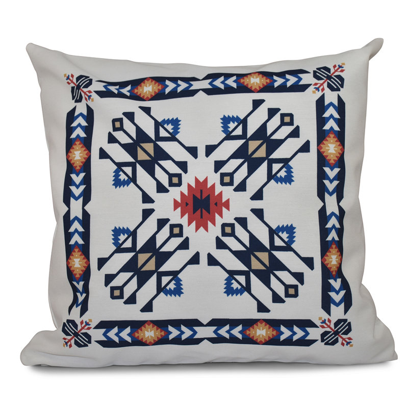 Housse et insert de coussin Happy Hippy, H 26 po x l 26 po, Bleu marine