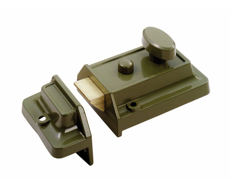 Rim Cylinder Nightlatch, Green