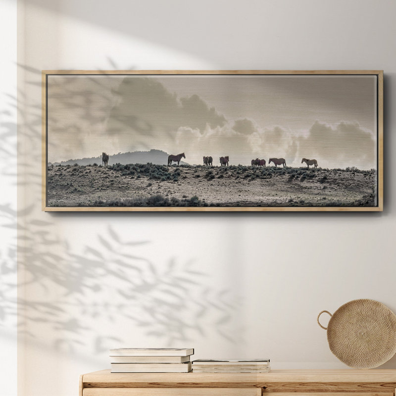 Wild Horse Ridge - toile encadrée, H 20 po x l 50 po