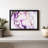 Abstrait "Reproduction sur toile abstraite mauve suminagashi"-101457425