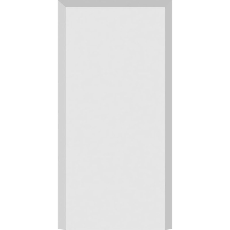 Socle standard avec bord biseauté, H 7 po x l 3,5 po x p 0,5 po