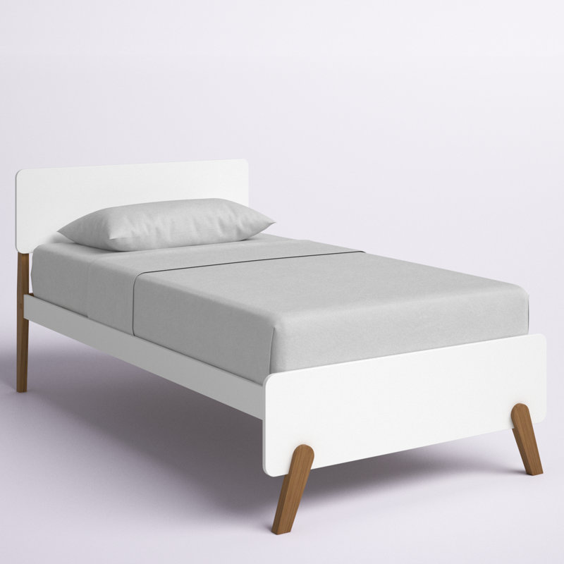 Ambur Solid Wood Panel Bed by Isabelle & Max™, Twin