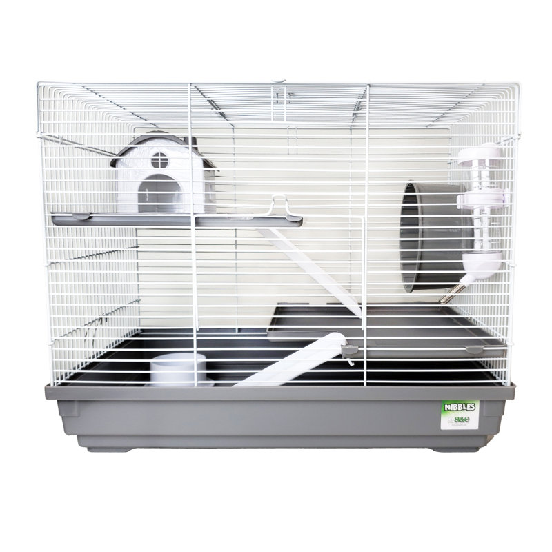 3 Story Hamster/Gerbil Cage with House and Wheel