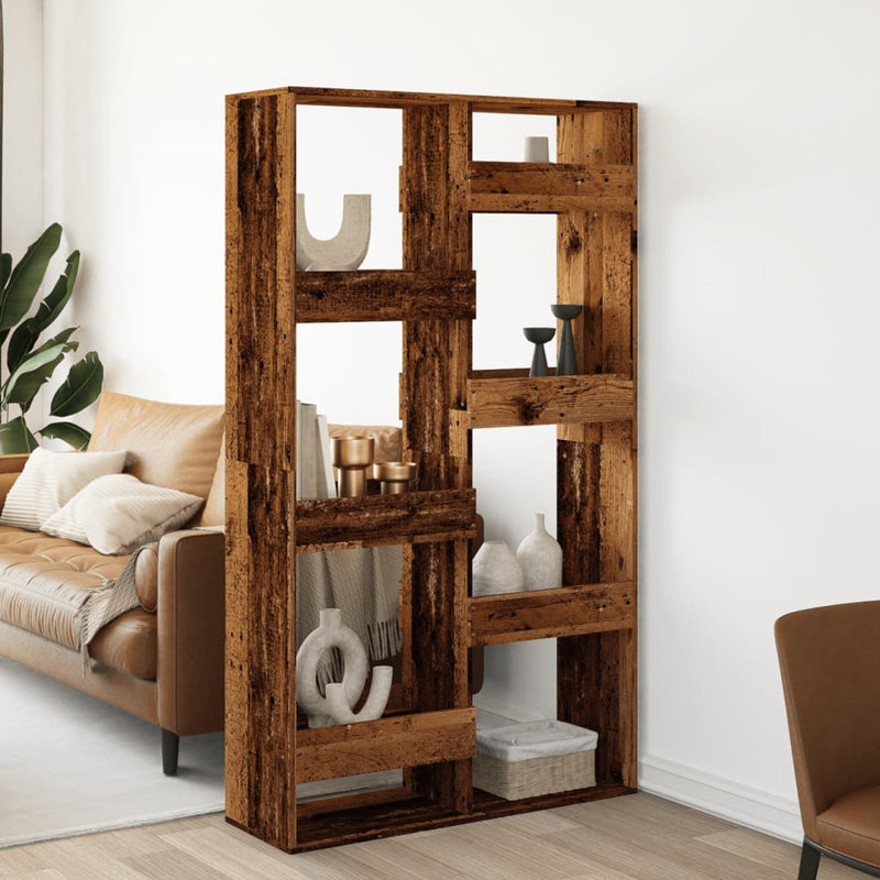 Amiliah 100 cm W Bookcase, 175cm H x 100cm W x 33cm D, White