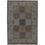 Wool Oriental Area Rug in Brown/Ivory/Burgundy