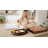 16.5''W Large Oval Serving Tray With Handles - Solid Acacia Wood Ottoman Tray -921861129-921861130