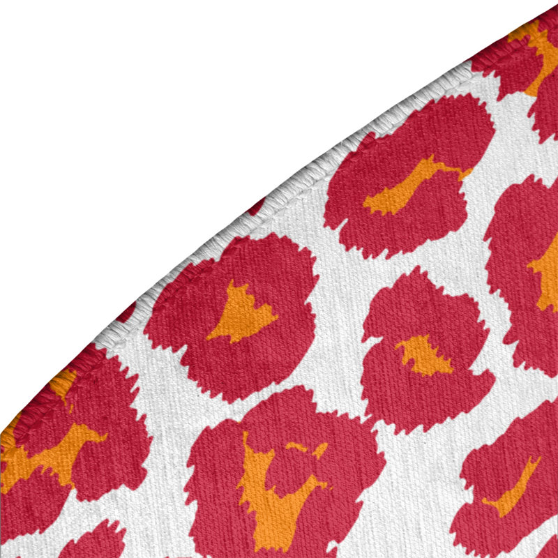 Animal Print Indoor Rug, Round 5'