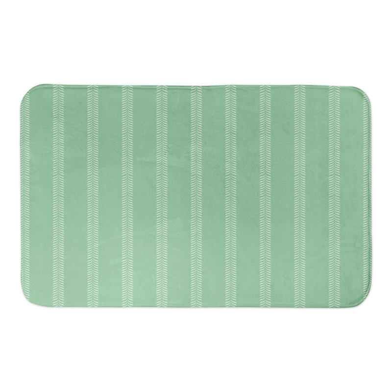 Tapis de bain Lines, Vert