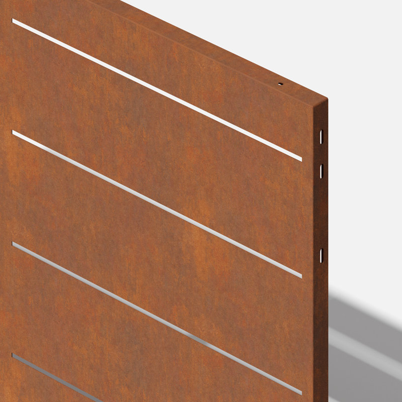 Veradek Decorative Screen Series Linear Privacy Screen 1 Panel (95% Privacy)