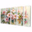 Tidiane - ensemble d'art mural en toile Plumeria-107600661