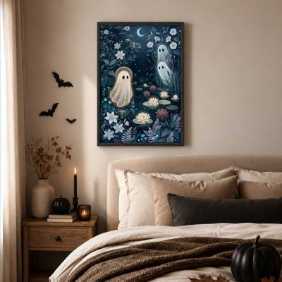 Art mural sur toile étincelant avec des fleurs de lotus