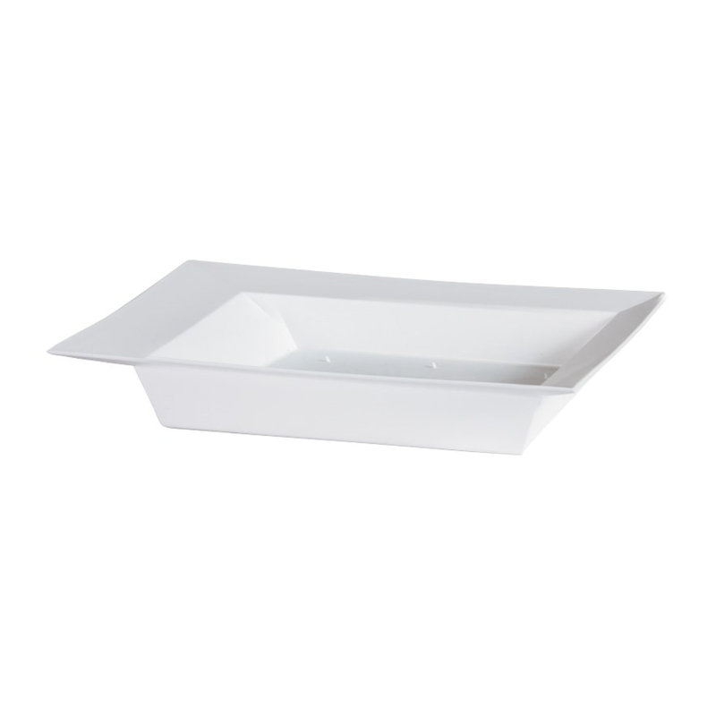 Bol décoratif en plastique Kayro, Blanc
