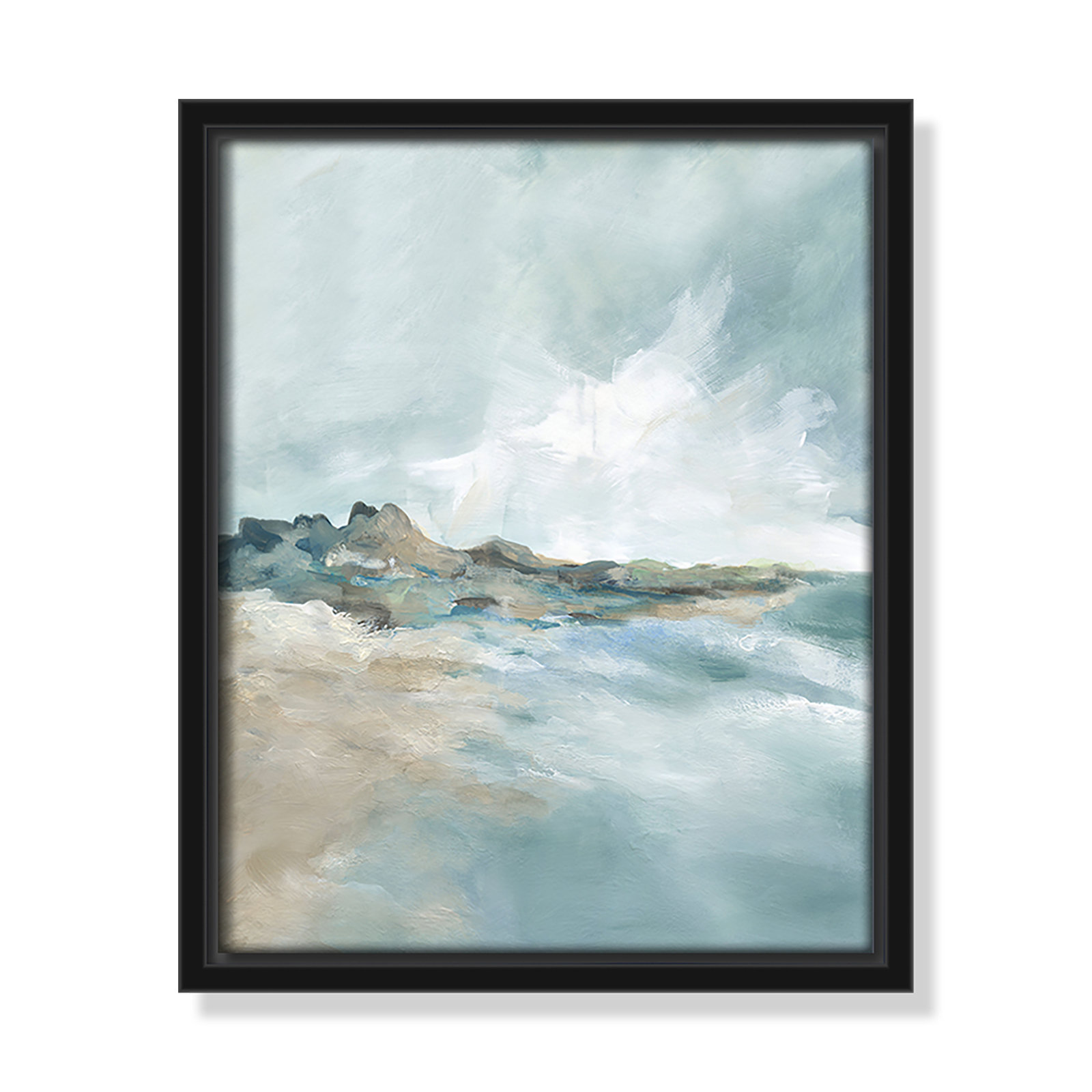 Coralie "Sandpoint" Print by Carol Robinson, 11.5" H x 9.5" W, Black
