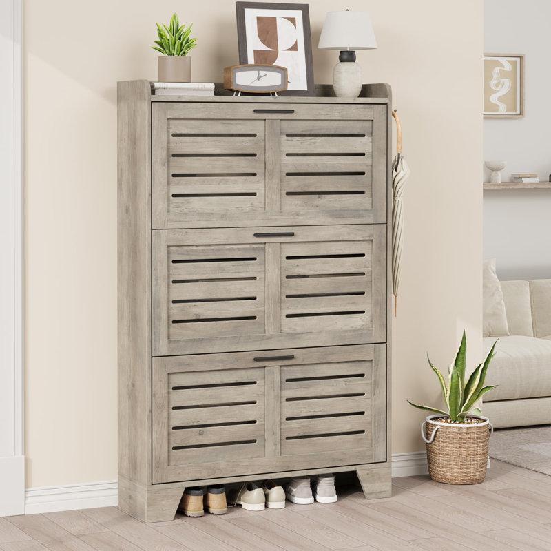 Armoire de rangement pour chaussures GarveeHome, Gris