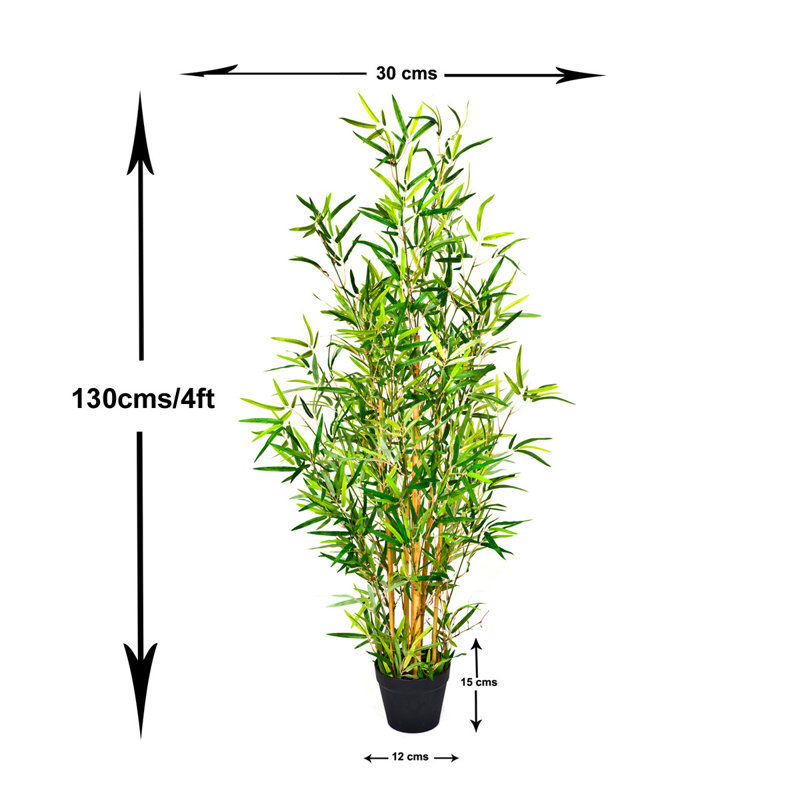 Artificial Bamboo Tree in Black Pot 130cm