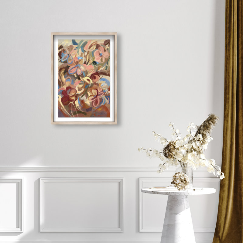 Moving Eden Print by Oliver Gal, 16.5"H x 11.5"W, Natural Oak Shadowbox