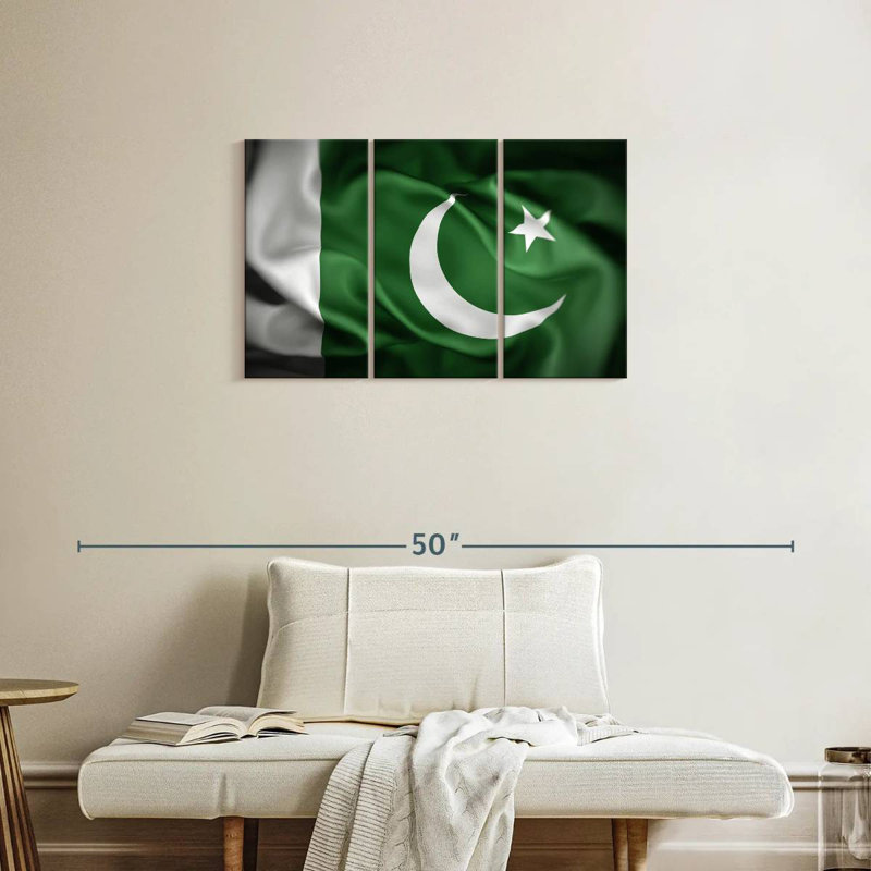 Drapeau du Pakistan, H 20 po x l 33 po