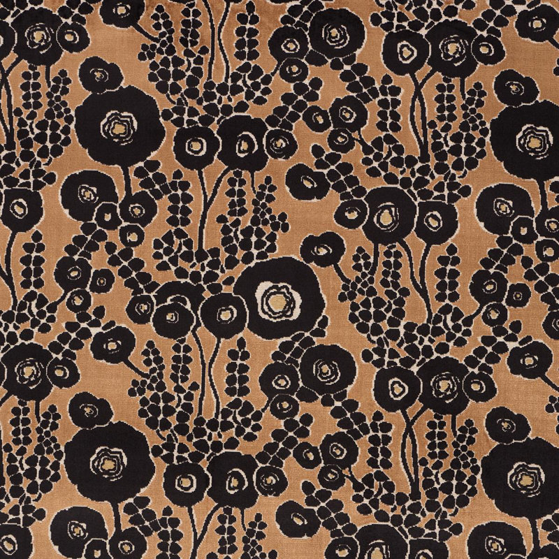 Tissu en velours Emelie, Bleu