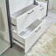 Système de garde-robe sans rendez-vous | Fiona l 96 po à 3 tours blanches 7 tablettes | Bois et amp; Cadre en métal