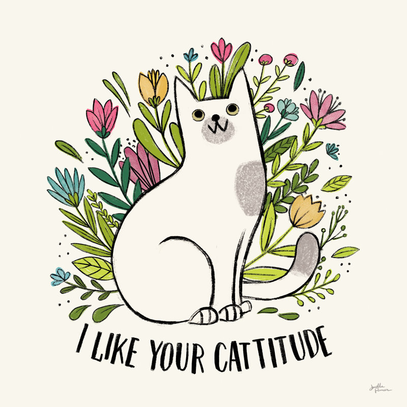 Purrfect Garden V, H 30 po x l 30 po x P 1,25 po