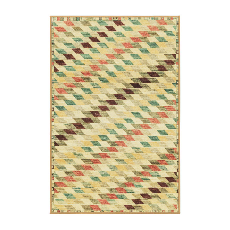 Abstract Indoor Rug, Rectangle 4' x 6'