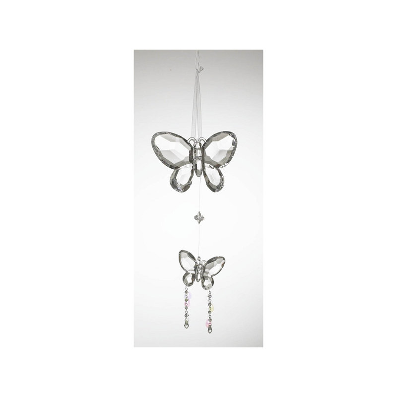 Figurine suspendue papillon en acrylique