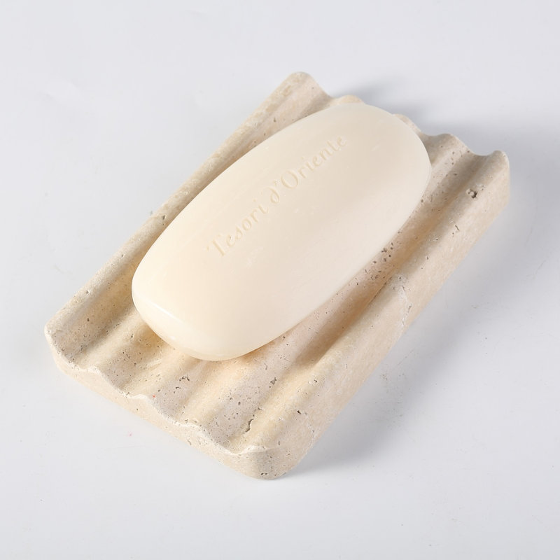 Plateau à savon en marbre naturel, Beige
