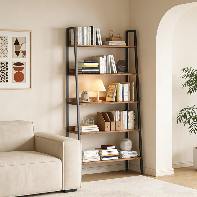 Bibliothèque échelle 67 "avec cadre pour bureau à domicile