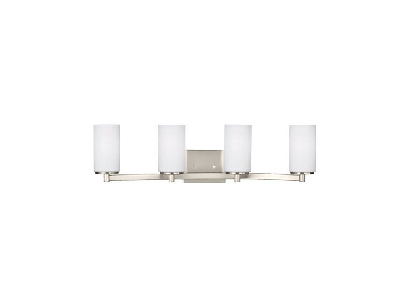Applique murale Generation Lighting 4439104EN3-962 Hettinger 9,5 watts à quatre lumières, fini nickel brossé
