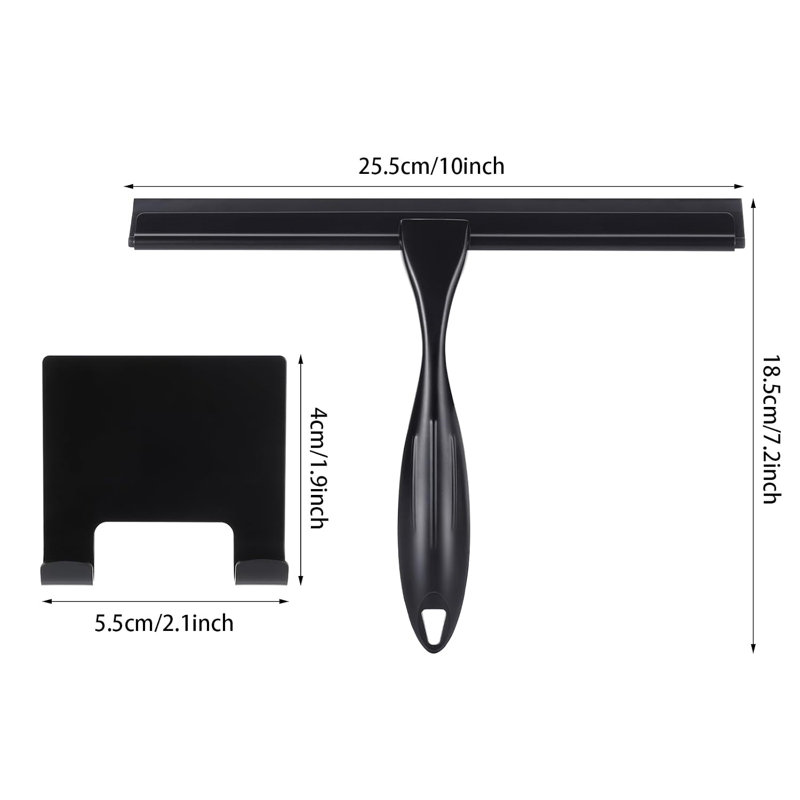 Adjustable Squeegees with Replaceable Head, Black