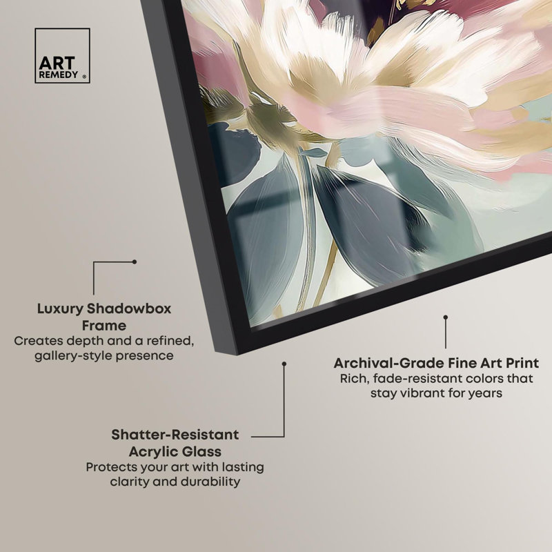 Blossom in Light, Noir, H 17 po x l 24 po