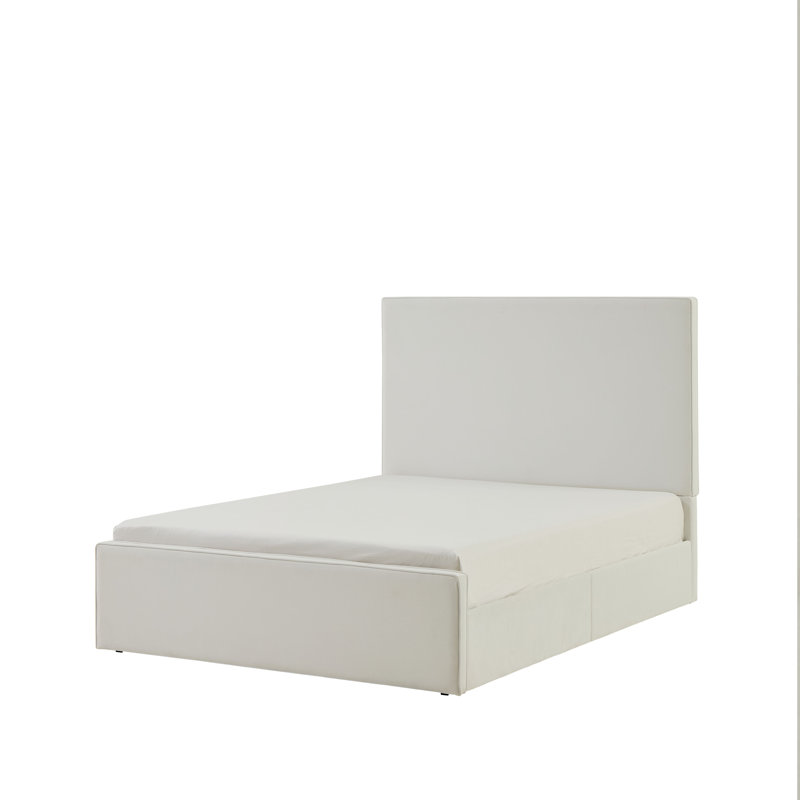 Stephanie Upholstered Bed, King, Coconut Microsuede