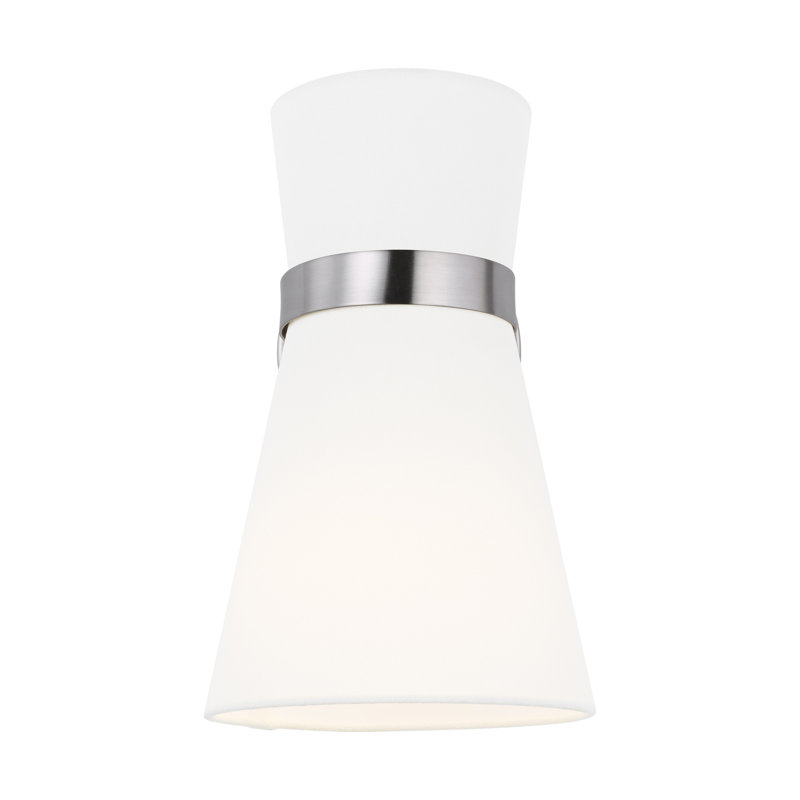 Clark 1 - Light Bath Sconce, Brushed Nickel, No