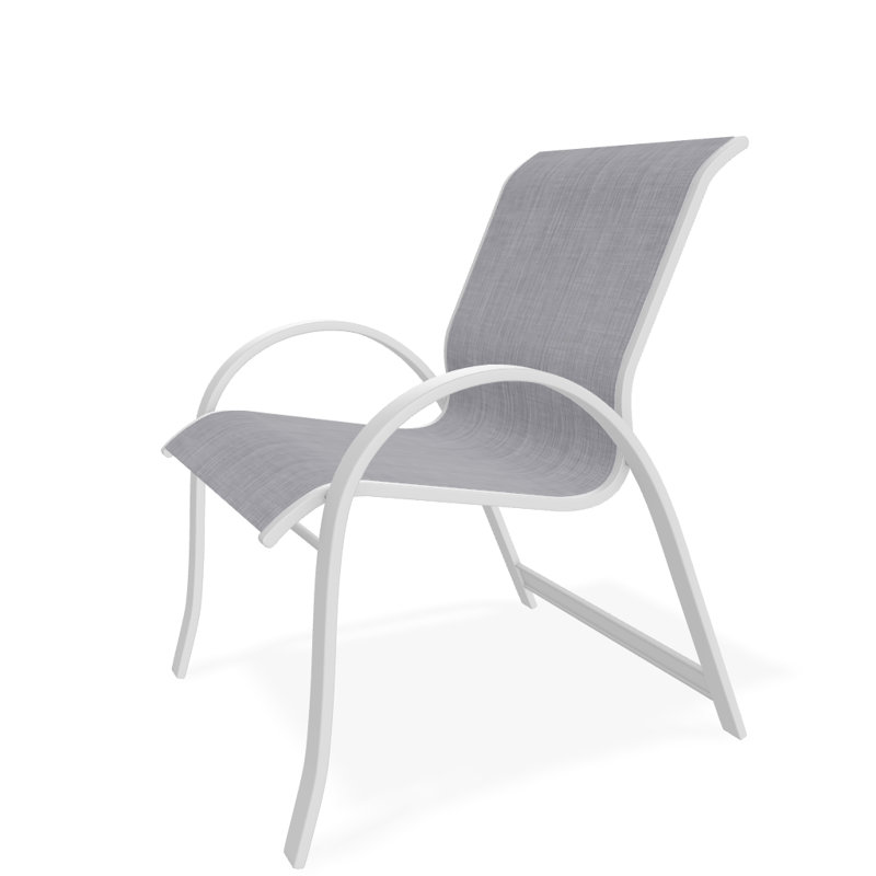 Fauteuil de salle à manger empilable Hiraku, Bijou, Blanc