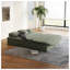 Canapé-lit de 75 po en velours côtelé, canapé-lit 2 en 1 pliable avec couverture multifonctionnelle et coussins, futon convertible pour le salon-1628533158