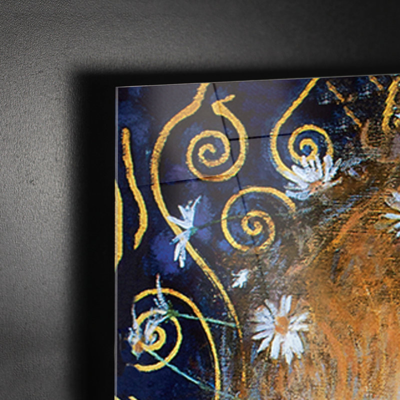 Foreground Of Nuda Veritas by Gustav Klimt - No Frame Painting on Glass, 95cm H x 65cm W