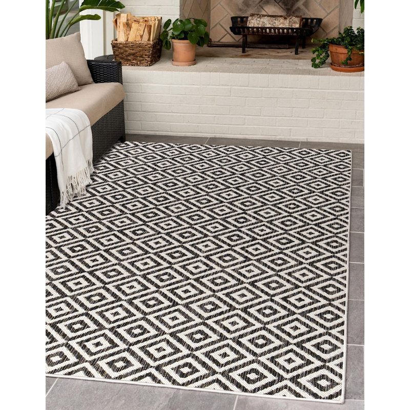 Tapis intérieur / extérieur Jill Zarin Costa Rica, Rectangle 10 pi x 14 pi 1 po