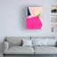 Œuvre d'art sur toile rose bolologia,-105667136