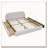 Modern Minimalist Style Upholstered Bed Frame Curved Headboard, Sturdy Leg-1072365852-1072365855-1072365854