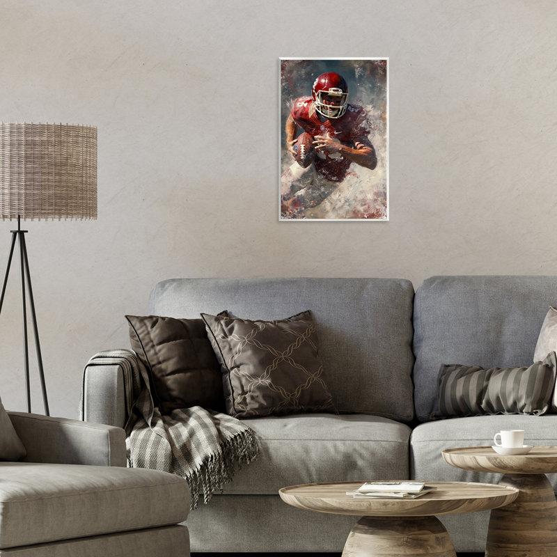 Plaque murale Eye On The End Zone, design par Ray Powers, H 15 po x l 10 po