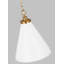 Luminaire suspendu conique 1 lumière Arnell par Chapman & Myers-57524226-57524223-57931630