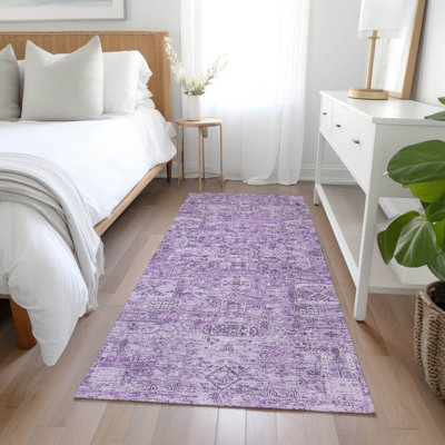 Everlee Flatweave Washable Ikat Indoor / Outdoor Rug